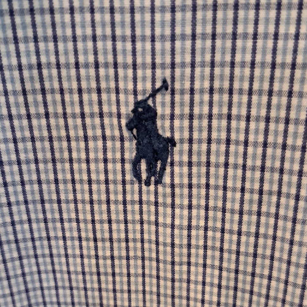 Ralph Lauren Men's Light Blue Plaid Shirt - Picture 3 of 5